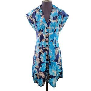 Nanette Lepore Silk Fit & Flare Dress Sz 4